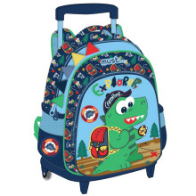 Sac à Dos à Roulettes Trolley MUST Baby Dino Explorer pour Maternelle - Réf.585769