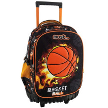 Sac à Dos à Roulettes Trolley MUST Basketball pour Ecoliers - Réf.585565