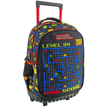 Sac à Dos à Roulettes Trolley MUST High Score pour Ecoliers - Réf.585514