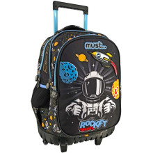 Sac à Dos à Roulettes Trolley MUST Rocket Travel Pour Ecoliers - Réf.585554