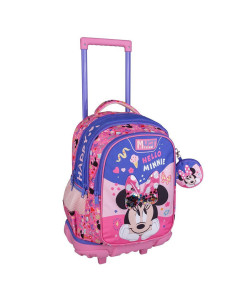 Sac à Dos à Roulettes Trolley Must Team 3 compartiments, Disney Minnie