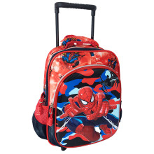 Sac à Dos à Roulettes Trolley ZAINO Maternelle Spider-Man - Réf.MK350-1