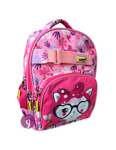 Sac à Dos Ecolier 1 Compartiment 26x38 cm Chat, Happy - Réf.32210