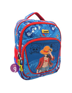 Sac à Dos Ecolier 1 Compartiment 26x38 cm One Piece, Happy - Réf.1616