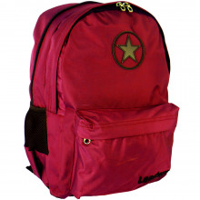 Sac à Dos Leaders 2 Compartiments Star Rouge Bordeaux