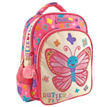 Sac à Dos MUST Butterfly pour Maternelle 2 Compartiments - Réf.585509