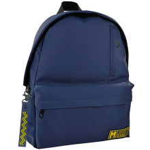 Sac à Dos MUST Cuir Mat Bleu Collège/Lycée 20L - Réf.585985
