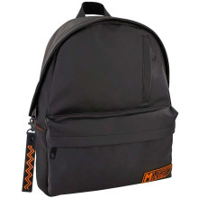 Sac à Dos MUST Cuir Mat Noir Collège/Lycée 20L - Réf.585984