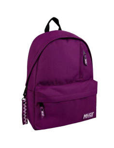 Sac à Dos Must Team 1 Compartiment Collège/Lycée, Violet et Blanc - Réf.586674