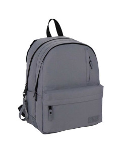 Sac à Dos Must Team 2 Compartiments Collège/Lycée, Gris Uni - Réf.587547