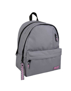 Sac à Dos Must Team 2 Compartiments Collège/Lycée, Uni Gris- Réf.586425