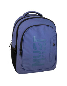 Sac à Dos Must Team 3 Compartiments Ecolier, Uni Bleu - Réf.586364