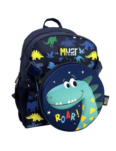 Sac à Dos Must Team Maternelle avec Sac Epaule, Dino - Réf.586344
