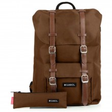 Sac à Dos Scolaire Gabol Plus 18L Marron - Réf.223120