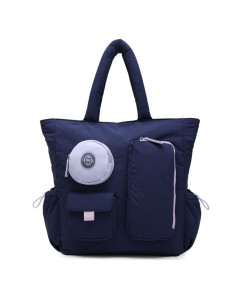 Sac Cabas Bubble Navy - Marshmallow