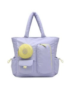 Sac Cabas Bubble Violet - Marshmallow