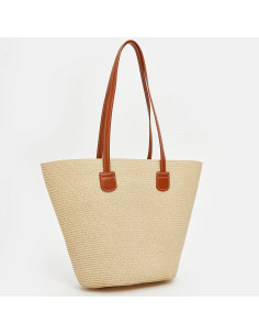 Sac Cabas Femme Style Paille Tressée - Elégant & Léger