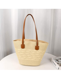 Sac Cabas Femme Tressé Style Bohème - Grand Format Elégant