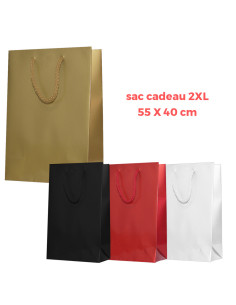 Sac Cadeau 2XL 55x40 cm Elégant à Anses Tressées