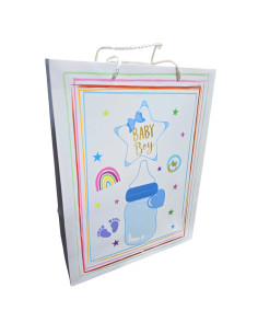 Sac Cadeau Naissance, M 18x23x10cm