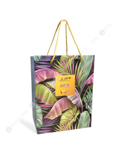 Sac Cadeau Tropical Just For You, L 32x26cm