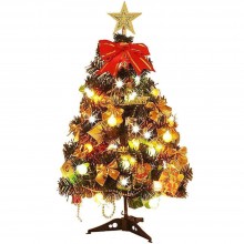 Sapin de Noël Artificiel Lumineux LED avec Etoiles 60cm