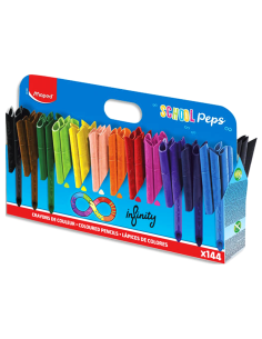 Schoolpack 144 crayons de couleurs SCHOOL'PEPS INFINITY - Maped