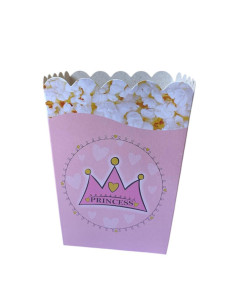 Set De 10 Boites Pop Corn, Princesse