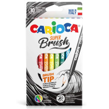 Set De 10 Feutres Super Brush - Carioca