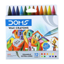 Set de 12+1 Crayons de Cire Extra Longue - DOMS