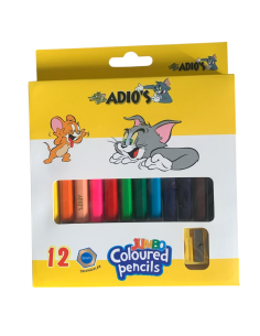 Set de 12 Crayons de Couleur 5 mm Jumbo Petit Modéle - ADIO'S