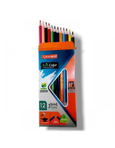 Set de 12 Crayons de Couleur Intenses couleurs - KALBRAY