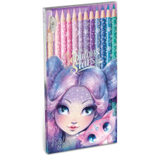 Set de 12 Crayons De Couleur, Nebulia et Stella - Nebulous Stars