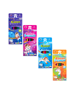 Set de 12 Crayons de Couleur - Yalong