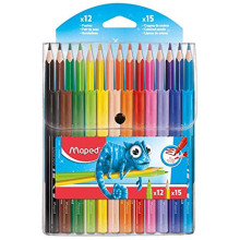 Set de 12 Feutres +15 Crayons Ocean, Maped - Réf.984701