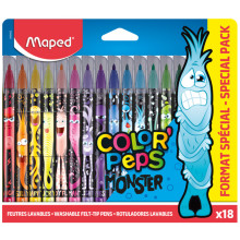 Set de 12 Feutres Monster, Maped - Réf.845402