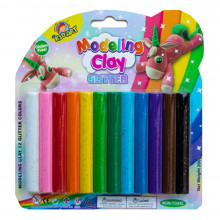 Set de 12 Pâtes À Modeler Glitter - KidArt
