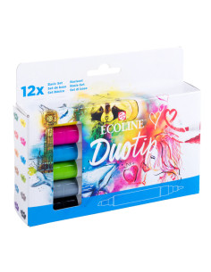 Set de 12 stylos - Ecoline Duotip