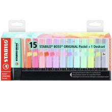 Set De 15 Surligneurs Pastel - Stabilo Boss Original