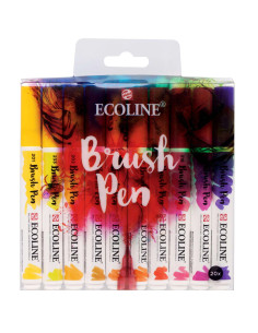 Set de 20 Feutres aquarelles Brushpen - Ecoline