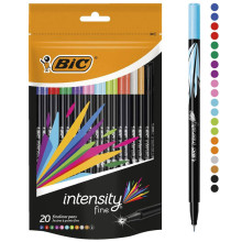Set De 20 Stylos Feutres Intensity Fine - Bic