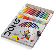 Set de 24 Crayons de Couleur - Doms