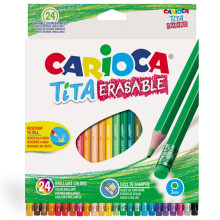 Set De 24 Crayons Effaçables - Carioca