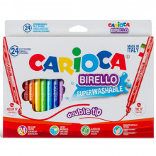 Set De 24 Feutres Double Pointe Birello - Carioca