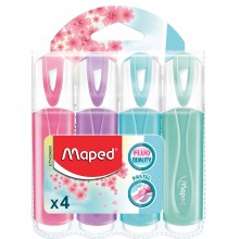 Set  de 4 Surligneurs Fluo Pastel, Maped - Réf.742546