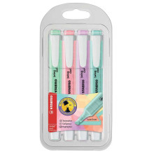 Set De 4 Surligneurs Swing Cool Pastel, Stabilo