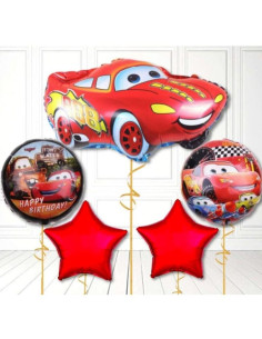 Set de 5 Ballons Gonflable, Cars
