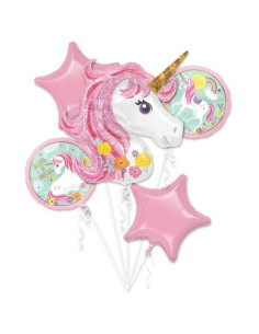 Set de 5 Ballons Gonflable,  Licorne