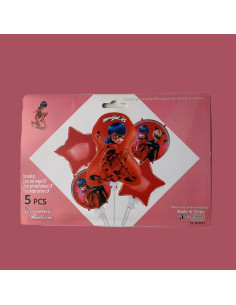 Set de 5 Ballons Gonflable, Miraculous