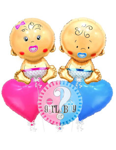 Set de 5 Ballons Gonflables Baby Girl or Boy